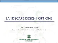 2020 CMG Landscape Design Tips for Clients