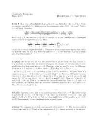 Complex Analysis Fall 2007 Homework 11: Solutions