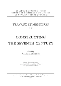 Constructing the Seventh Century
