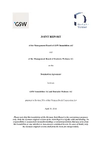 Joint Report