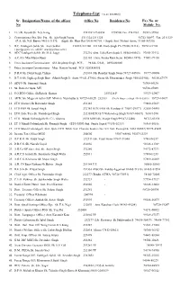 Telephone-List (As on 4-3-2014))