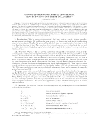 An Introduction to Trajectory Optimization: How to Do Your Own Direct Collocation ∗