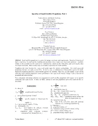 Specifics of Small Satellite Propulsion: Part 1