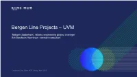 Bergen Line Projects – UVM