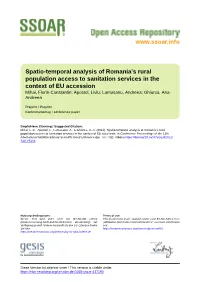 Spatio-Temporal Analysis of Romania's Rural Population Access to Sanitation Services in the Context of EU Accession