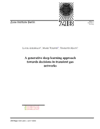 A Generative Deep Learning Approach Towards Decisions in Transient Gas Networks