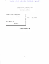 CONSENT DECREE Case 3:19-Cv-00984 Document 2-1 Filed 06/24/19 Page 2 of 86