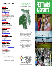 Festivals Events
