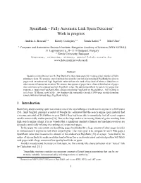 Fully Automatic Link Spam Detection∗ Work in Progress