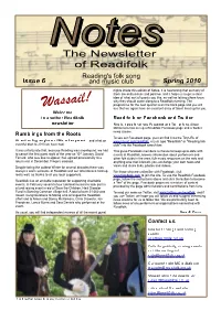 The Newsletter of Readifolk
