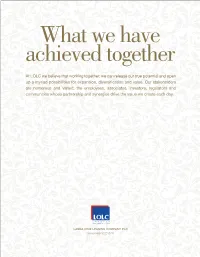 What We Have Achieved Together