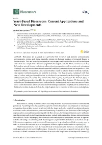 Yeast-Based Biosensors: Current Applications and New Developments