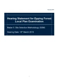 Hearing Statement for Epping Forest Local Plan Examination