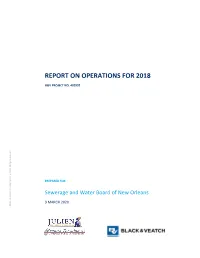 Report on Operations for 2018