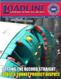 Setting the Record Straight Seattle Tunnel Project
