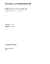The Divided China Problem: Conflict And