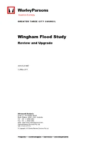 Wingham Flood Study Review and Upgrade