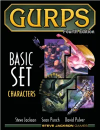 GURPS Fourth Edition Basic Set Characters, 3Rd Printing