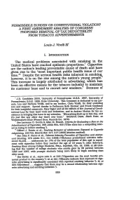 Permissible Burden Or Constitutional Violation? a First Amendment