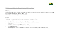 Submission to WBC's LCWIP Consultation