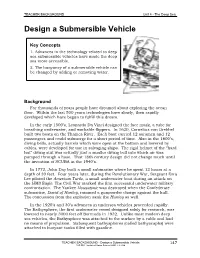 Design a Submersible Vehicle