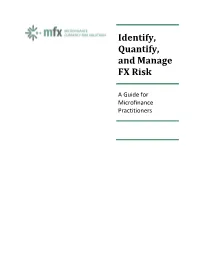 Identify, Quantify, and Manage FX Risk