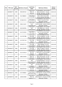 IFSC Code NEFT Amount Benificiary Account Benificiary Name
