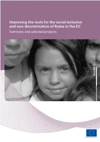 Improving the Tools for the Social Inclusion and Non-Discrimination of Roma in the EU
