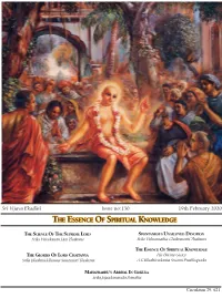 The Essence of Spiritual Knowledge