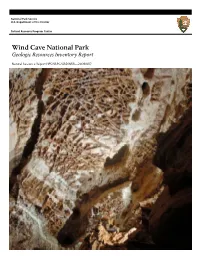 Wind Cave National Park Geologic Resources Inventory Report