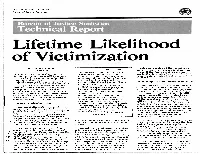 Lifetime Likelihood of Victimization