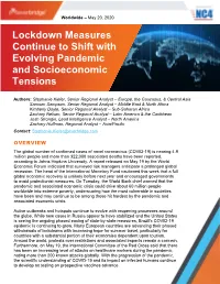 Lockdown Measures Continue to Shift with Evolving Pandemic and Socioeconomic Tensions