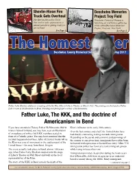 Father Luke, the KKK, and the Doctrine of Americanism in Bend If You Have Attended a History Pub at Mcmenamins Old St