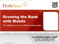 Mobile Banking Today: Fed Report