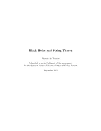 Black Holes and String Theory