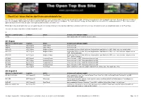 Buses That We Don't Have Current Details For