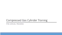 Compressed Gas Cylinder Training