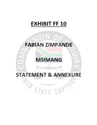 Day 127 4 July 2019 FF10. Msimang FZ