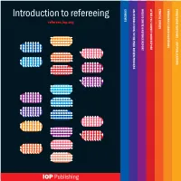 Introduction to Refereeing