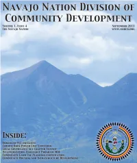 Navajo Nation Division of Community Development Newsletter