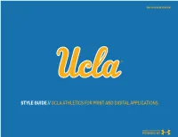 UCLA Athletics Style Guide for Print and Digital Applications
