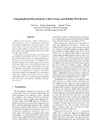 Using Replicated Execution for a More Secure and Reliable Web Browser