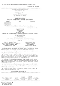 As Filed with the Securities and Exchange Commission on June 11, 1998