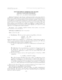 Decomposition Methods for Sparse Matrix Nearness Problems∗