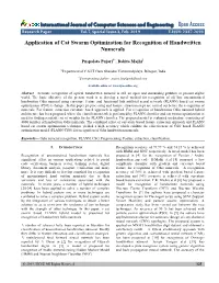 Application of Cat Swarm Optimization for Recognition of Handwritten Numerals