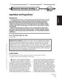 Imperialism and Progressivism