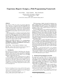 Ocsigen, a Web Programming Framework