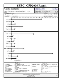 Specfp Benchmark Disclosure