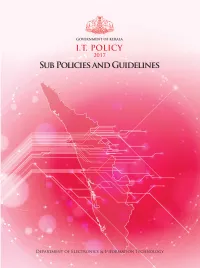 Sub Policies and Guidelines