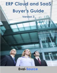 ERP Cloud and Saas Buyer's Guide